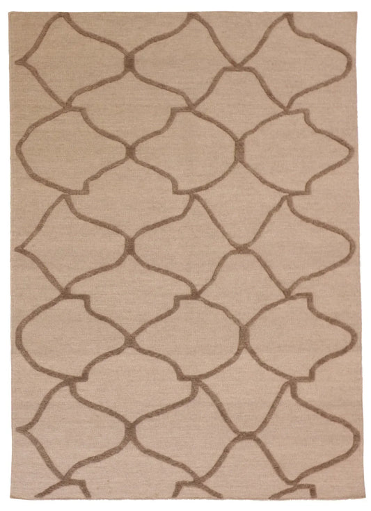 5x7 - Modern Fine/Wool All Over Rectangle - Hand Knotted Rug — 62750