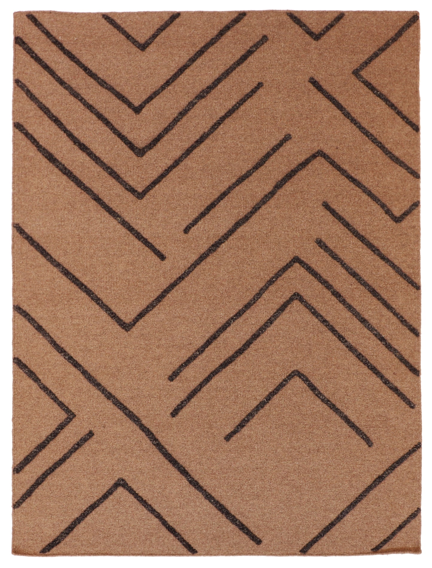 W 5 L 7 Modern Kilim 100% Wool Hand-Woven All-Over Design - 62753