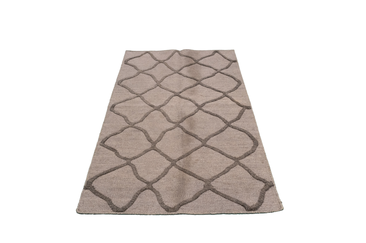 W 3 L 5 Modern 100% Wool Hand-Woven All-Over Design - 62766