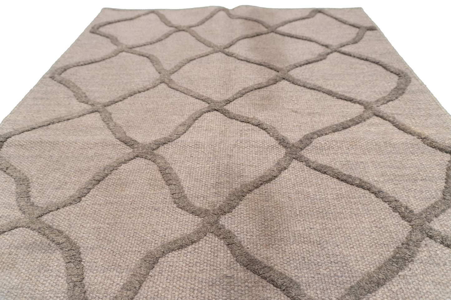W 3 L 5 Modern 100% Wool Hand-Woven All-Over Design - 62766