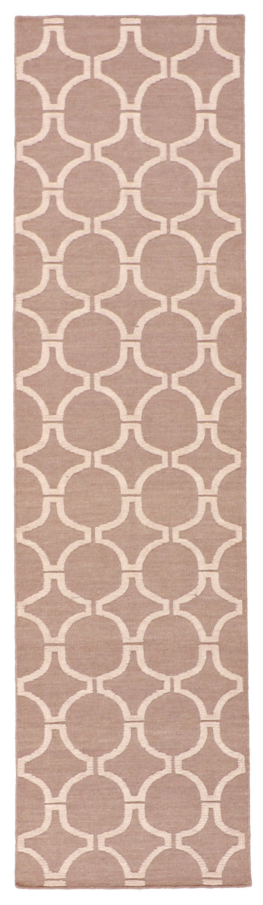 Runner - Modern Fine All Over Rectangle - Hand Knotted Rug — 62774