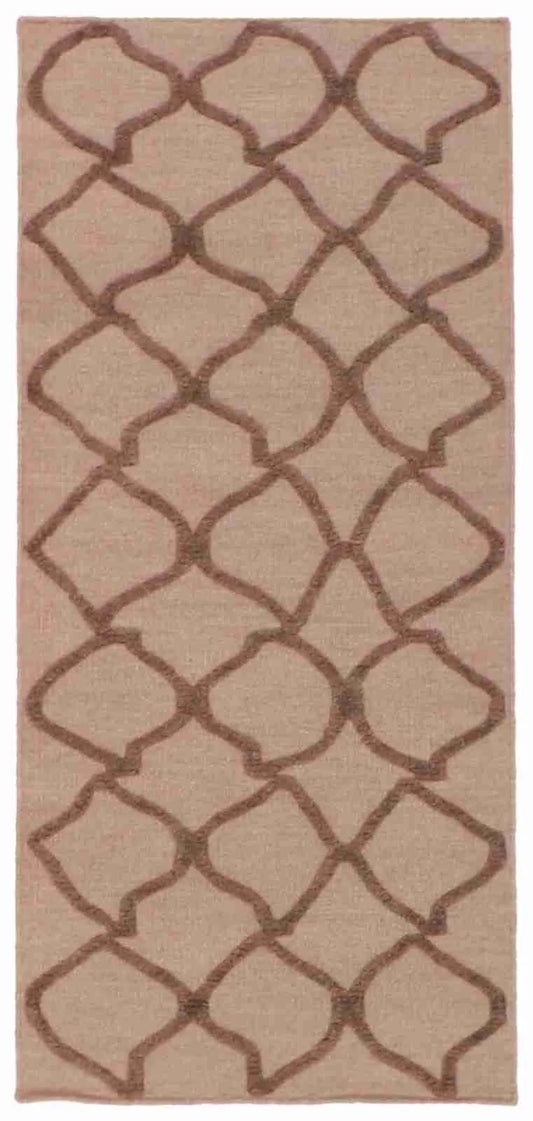 2.6 x 6 - Modern Fine All Over Rectangle - Hand Woven Rug — 62776
