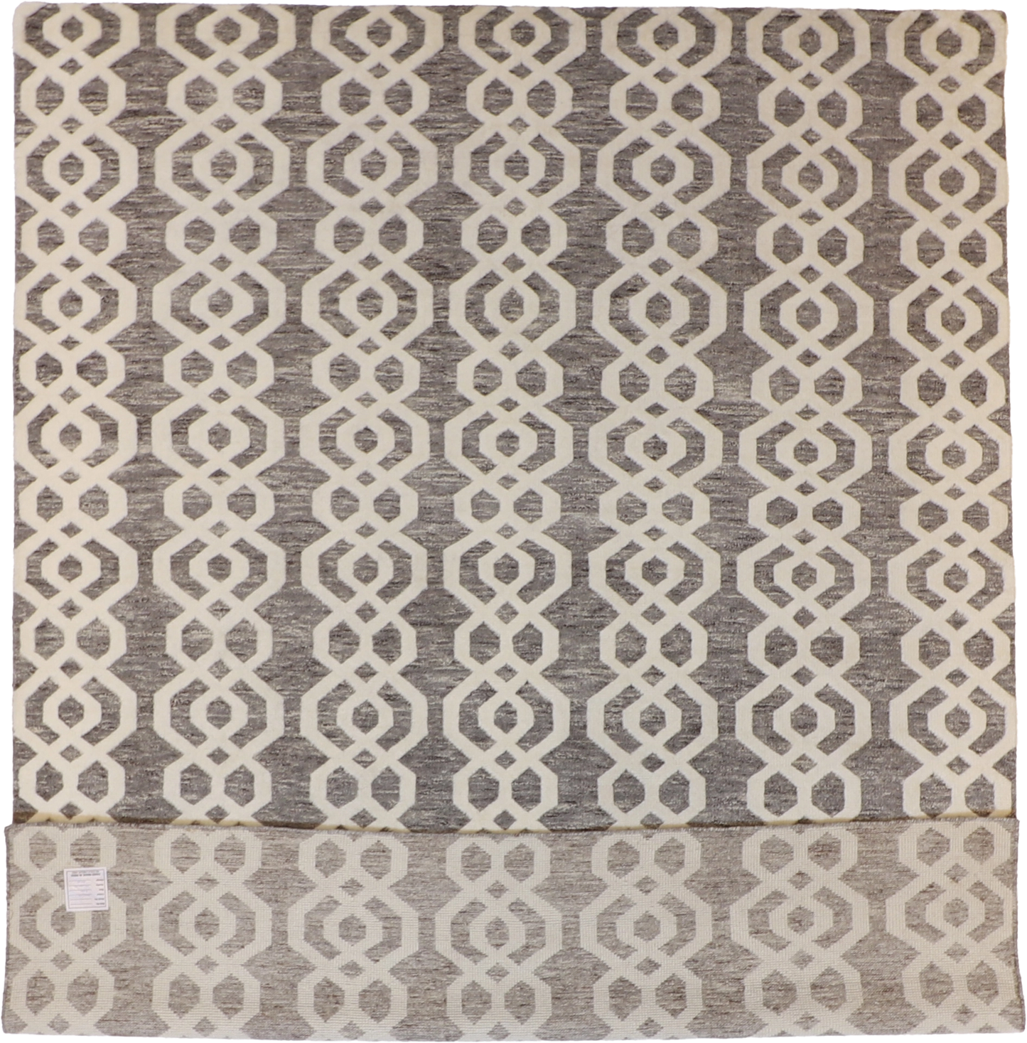W 7.11 L 9.11 Moroccan 100% Wool Hand-Woven All-Over Design - 62783