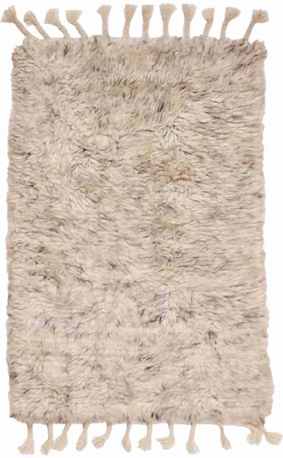 W 3.2 - L 5.2 - Moroccan Wool All Over Rectangle - Finest Hand-Knotted Quality Wool - 62794