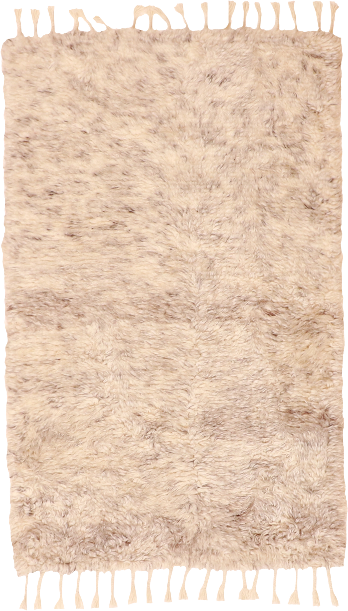 W 3.2 L 5.2 Moroccan 100% Wool Hand-Woven All-Over Design - 62799
