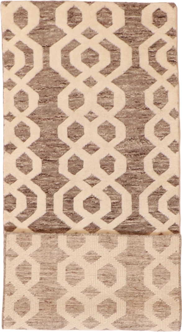 W 2.6 L 6 Moroccan Runner 100% Wool Hand-Woven All-Over Design - 62801