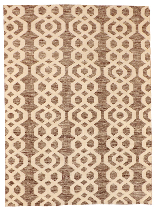 W 5 L 7 Moroccan 100% Wool Hand-Woven All-Over Design - 62838