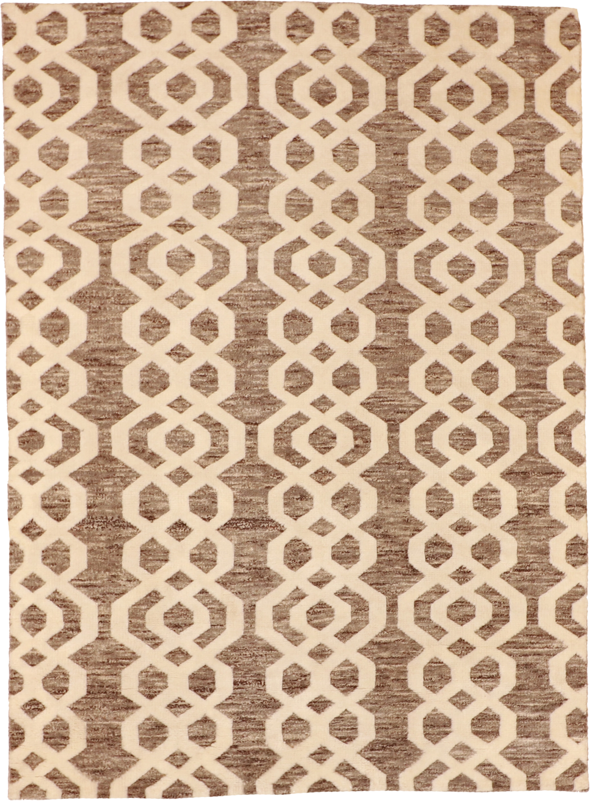 W 5 L 7 Moroccan 100% Wool Hand-Woven All-Over Design - 62838