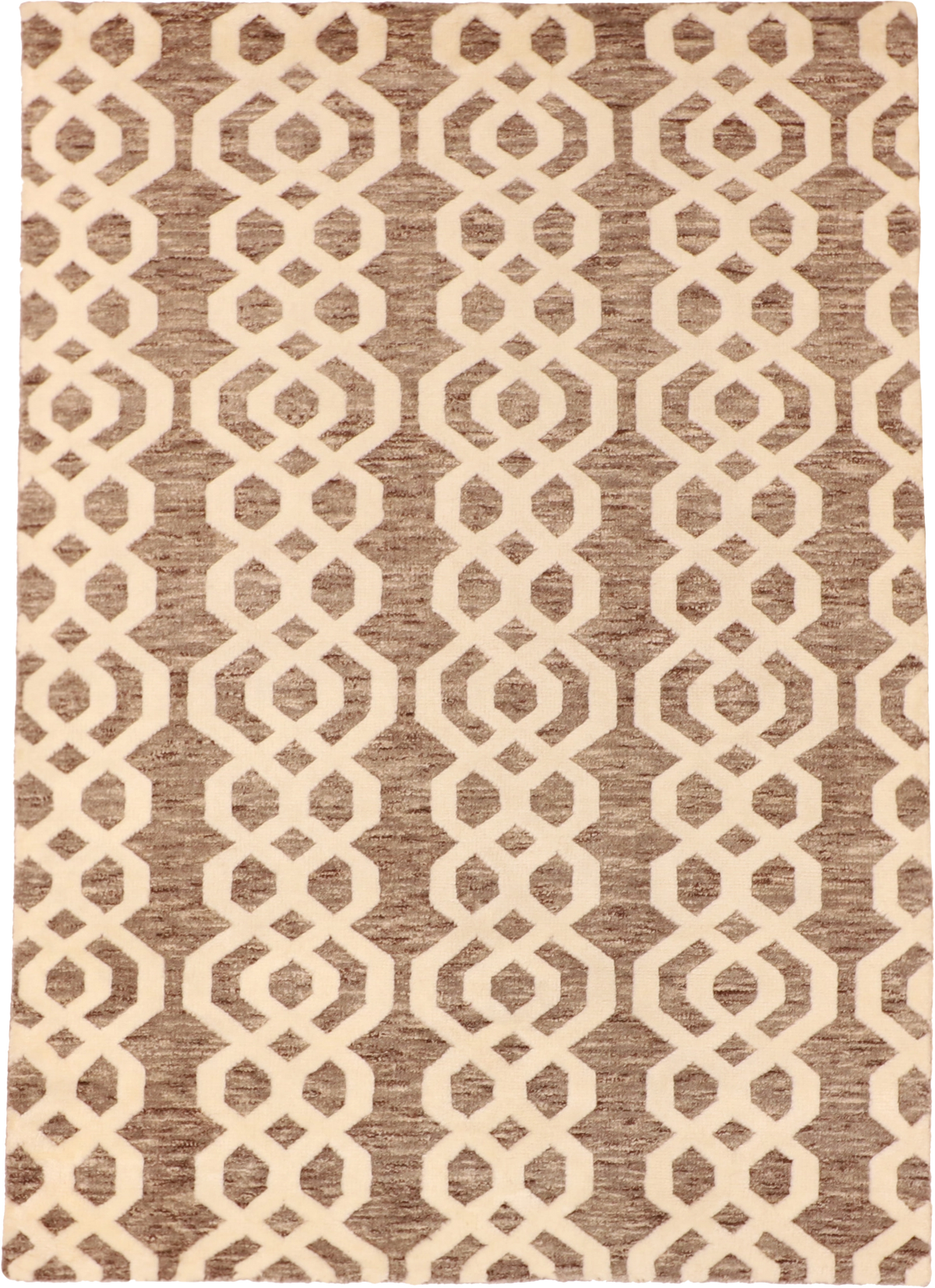 W 5 L 7 Moroccan 100% Wool Hand-Woven All-Over Design - 62842