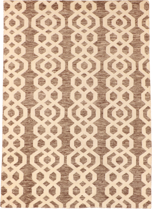 W 5 L 7 Moroccan 100% Wool Hand-Woven All-Over Design - 62842