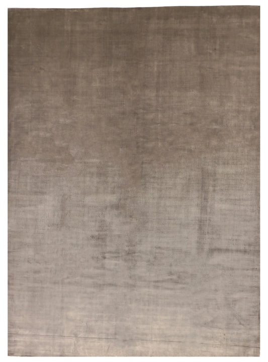 W 9 L 12 Modern 100% Silk Hand-Woven Contemporary Design - 62877