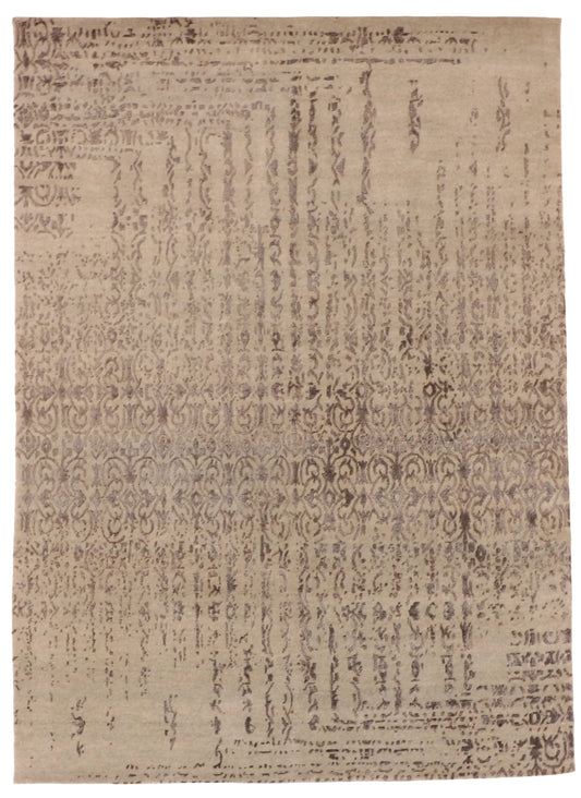 5 x 7 - Modern Wool Contemporary Rectangle - Finest Hand-Knotted Quality Wool — 62889