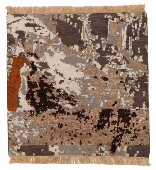 2 x 2 - Modern Wool All Over Square - Finest Hand-Knotted Quality Wool — 62932