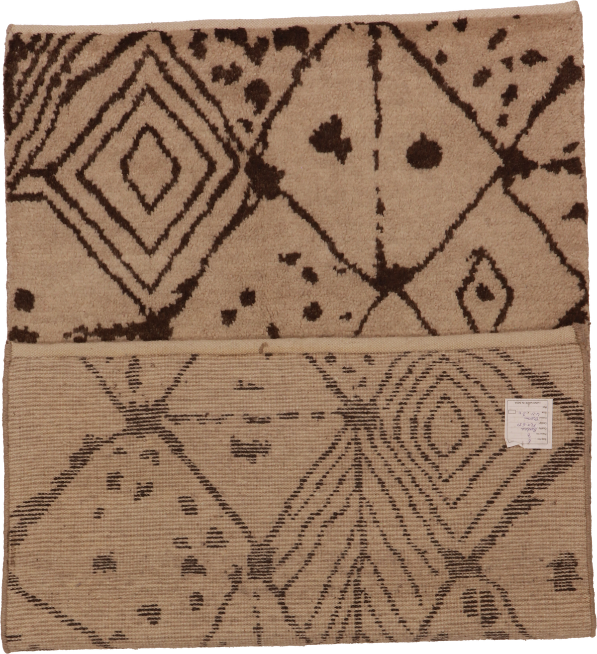 W 3 L 5 Moroccan 100% Wool Hand-Woven All-Over Design - 62937