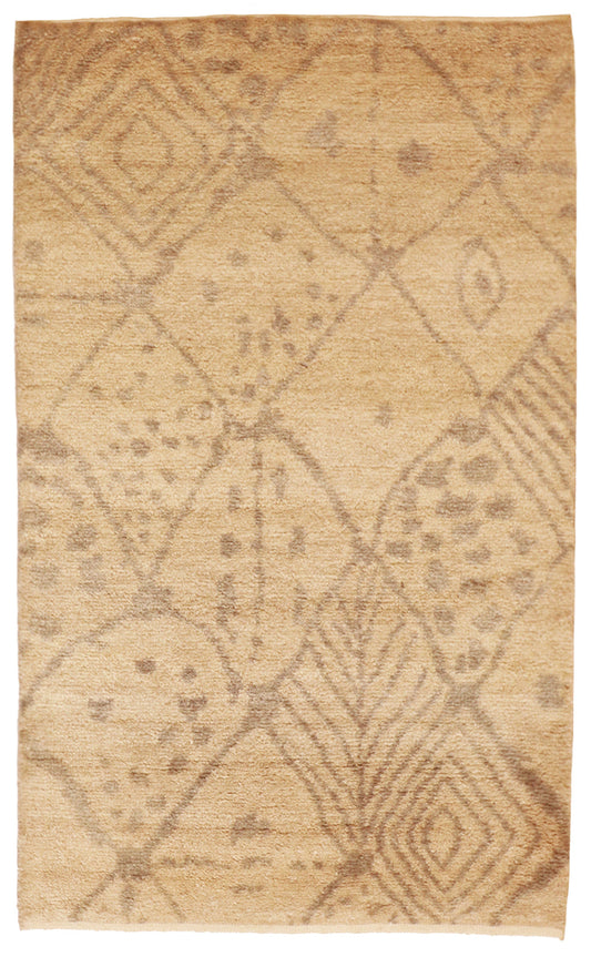 3x5 - Moroccan Fine/Wool All Over Rectangle - Hand Knotted Rug — 62939