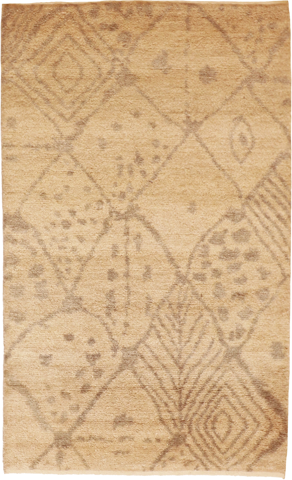 W 3 L 5 Moroccan 100% Wool Hand-Woven All-Over Design - 62939