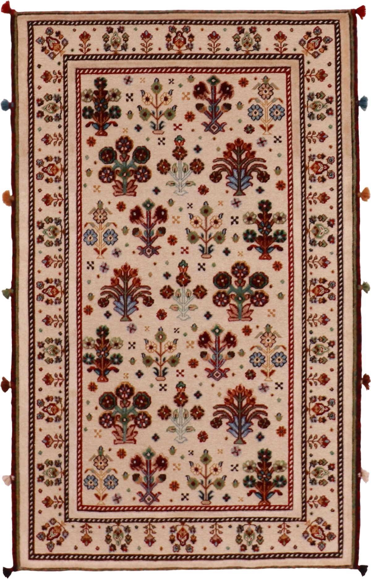 W 3 L 5 Lori 100% Wool Hand-Woven All-Over Design - 63007