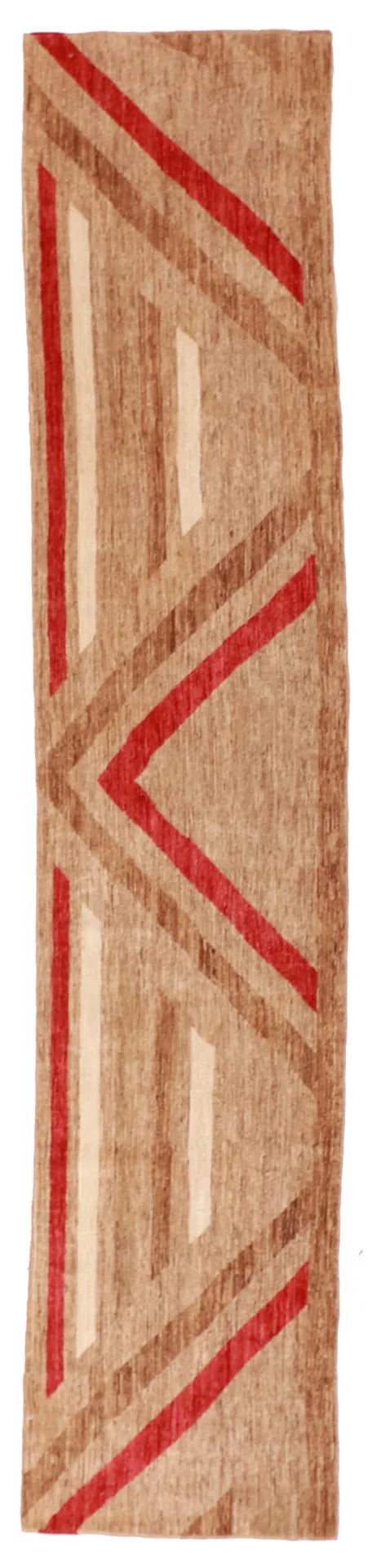 2.6 x 11.10 - Mountain Modern Fine/Wool All Over Rectangle - Finest Hand-Knotted Quality Wool — 63023