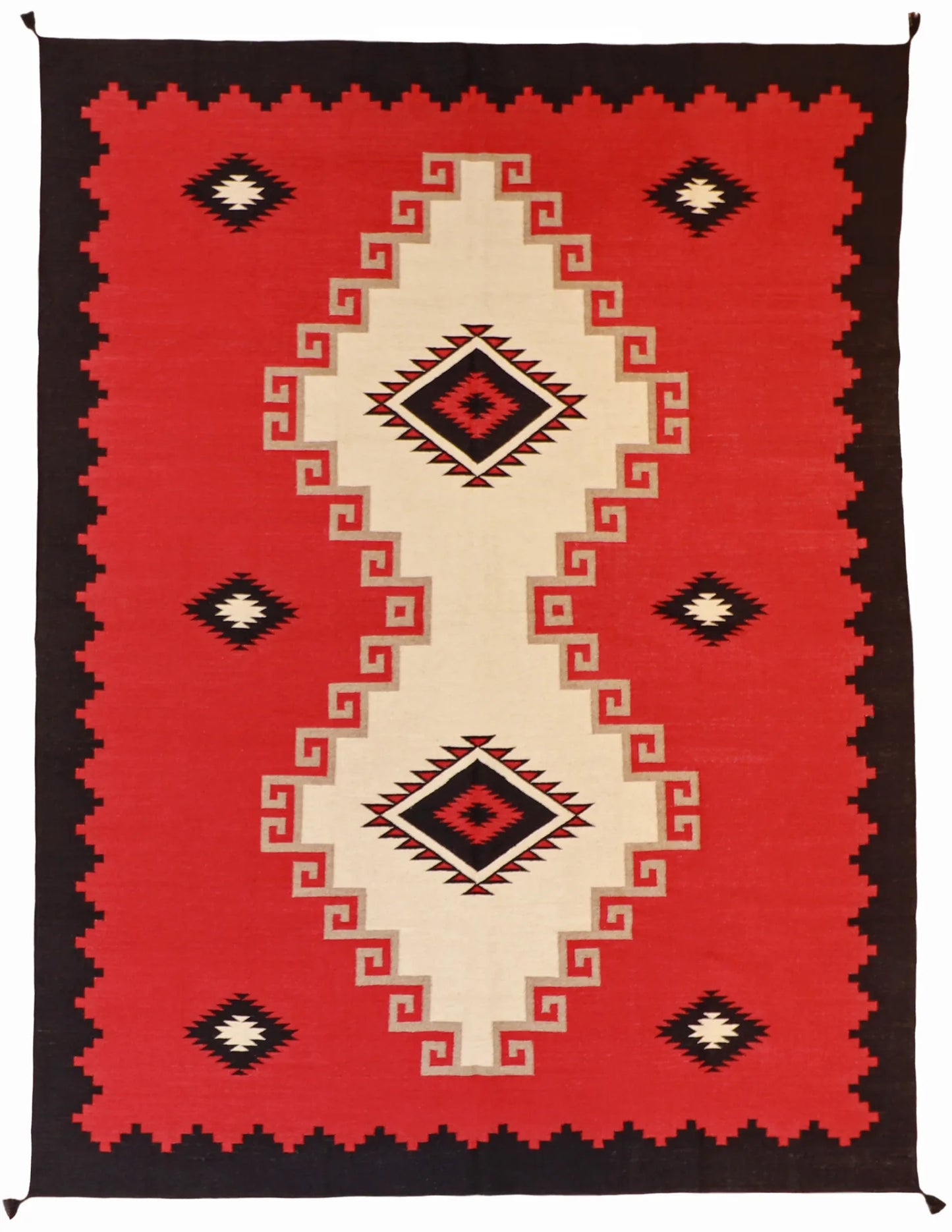 8.11 x 12 - Navajo Fine/Wool Kilim Rectangle - Finest Hand-Made Quality Wool — 63031