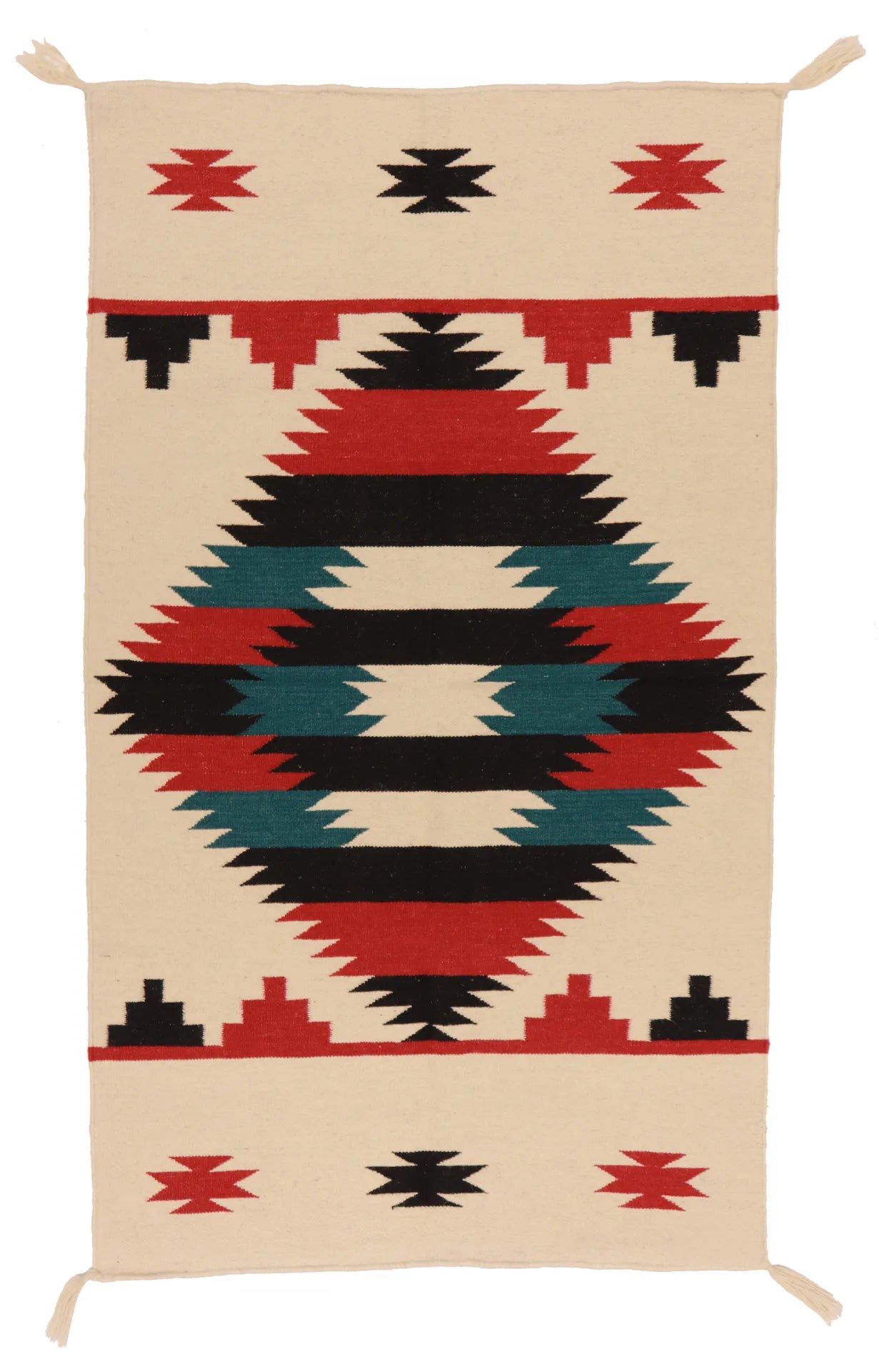 3 x 5 - Navajo Fine All Over Rectangle - Finest Hand-Made Quality Wool — 63033