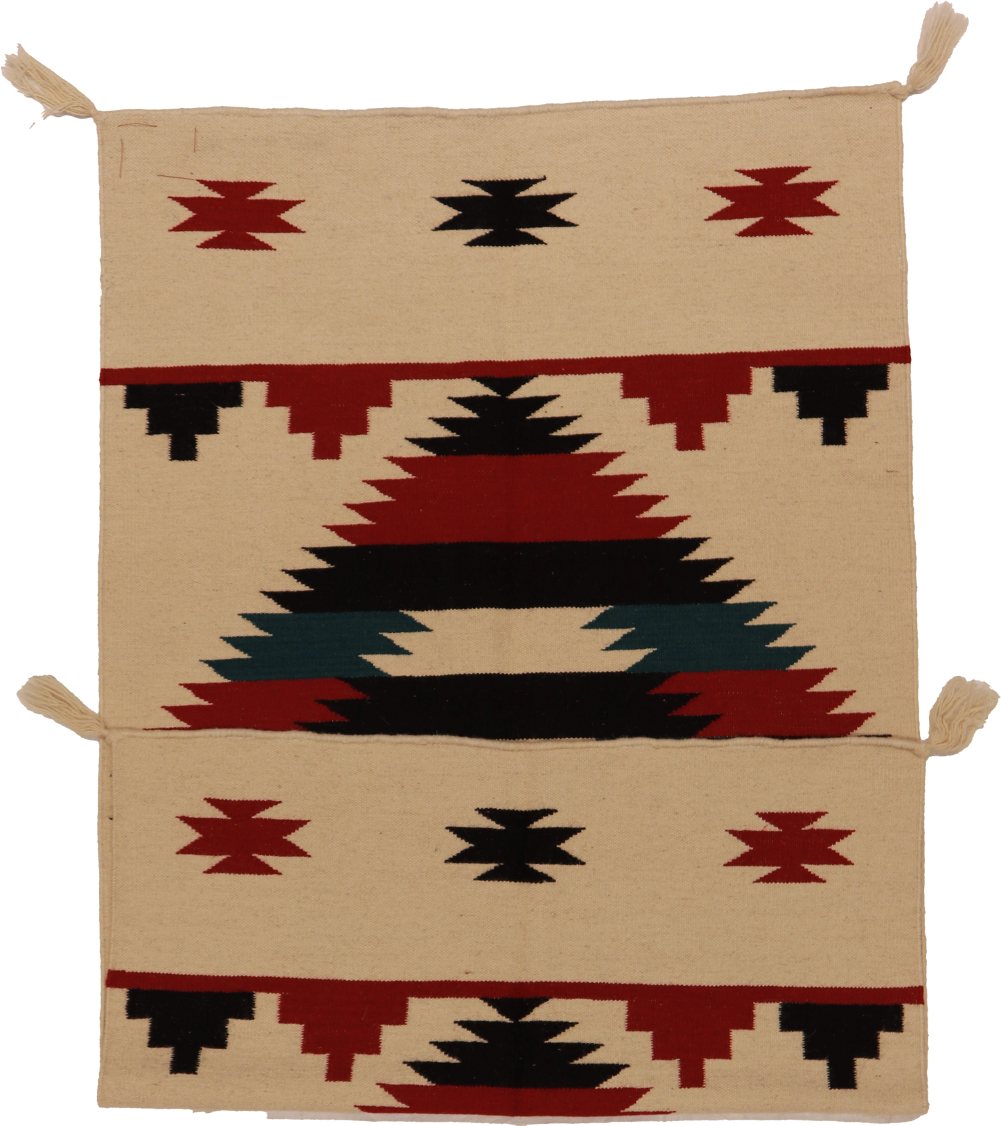 W 3 L 5 Kilim 100% Wool Hand-Woven Navajo Design - 63033