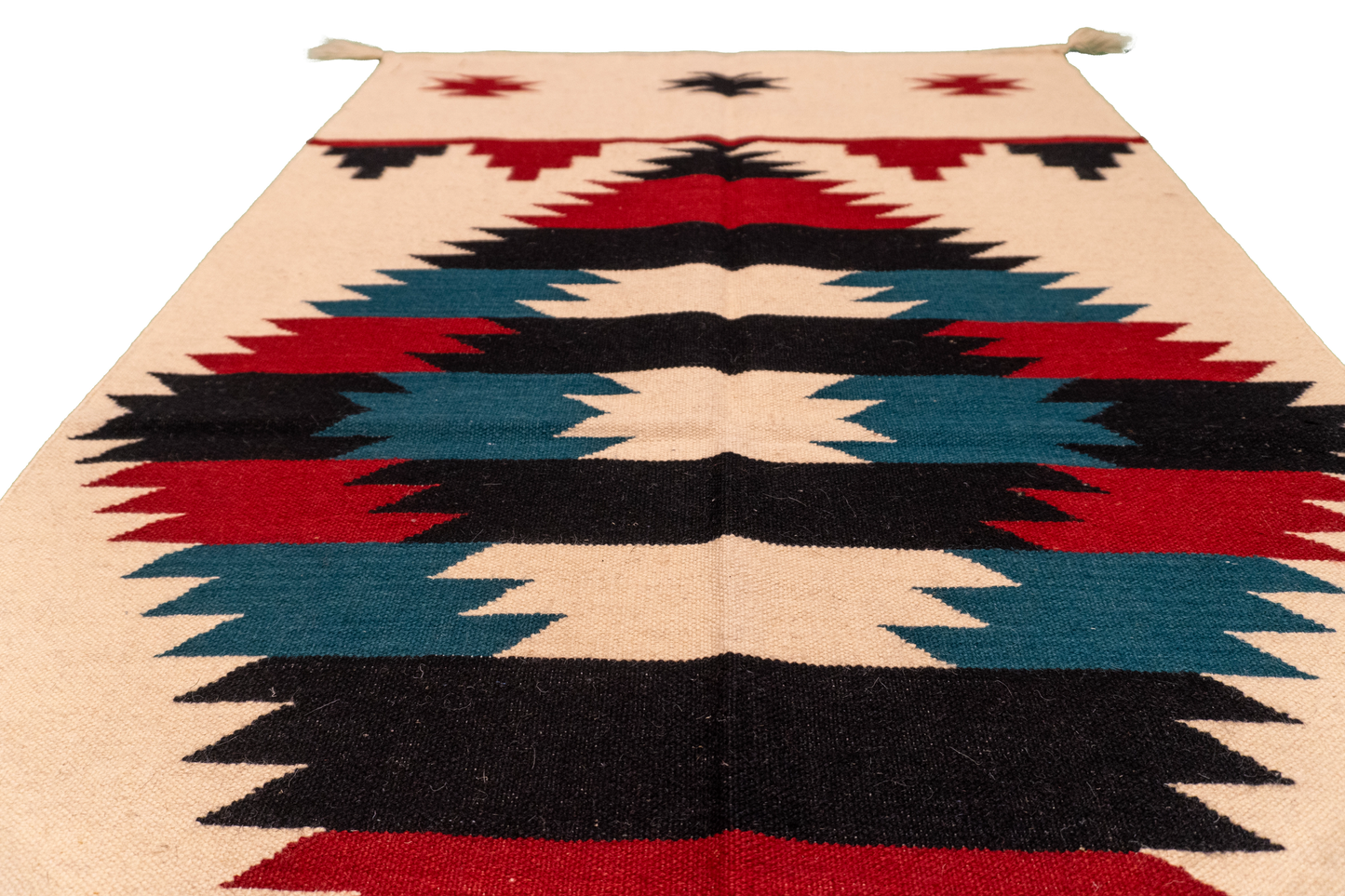 W 3 L 5 Kilim 100% Wool Hand-Woven Navajo Design - 63033