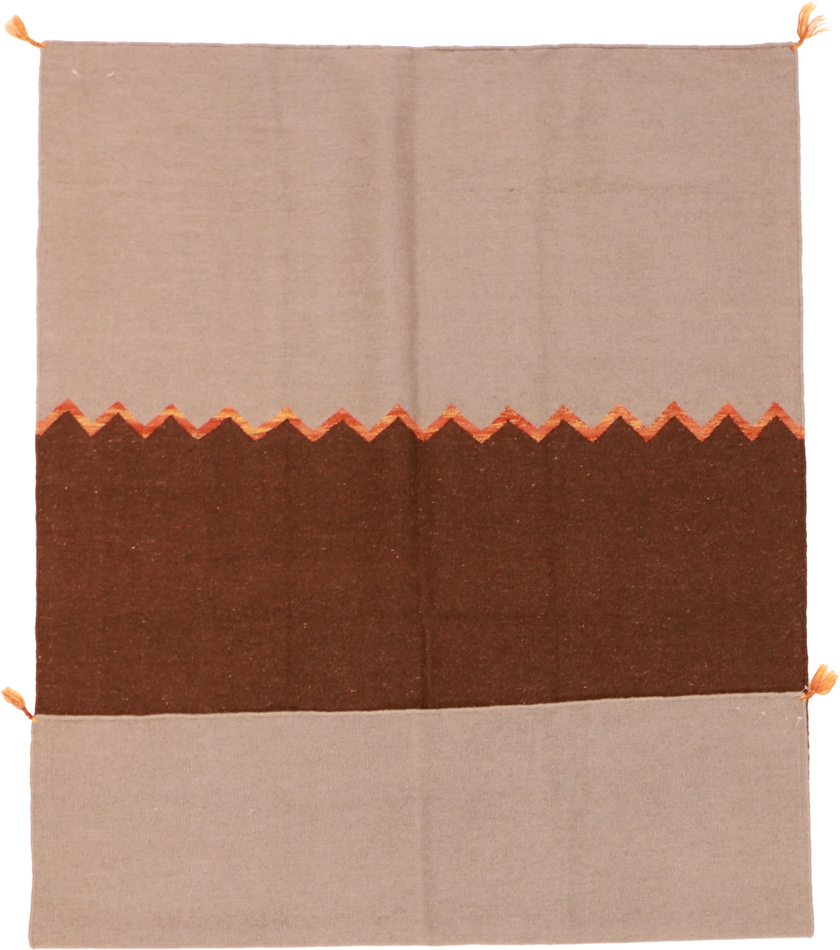 W 4.5 L 6.7 Kilim 100% Wool Hand-Woven All-Over Design - 63044
