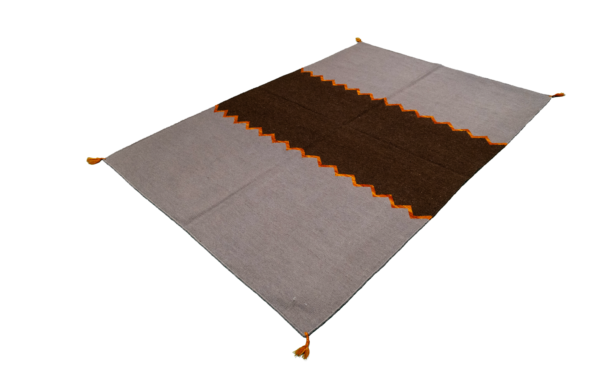 W 4.5 - L 6.7 - Kilim Fine/Wool Kilim Rectangle - Finest Hand-Made Quality Wool - 63044