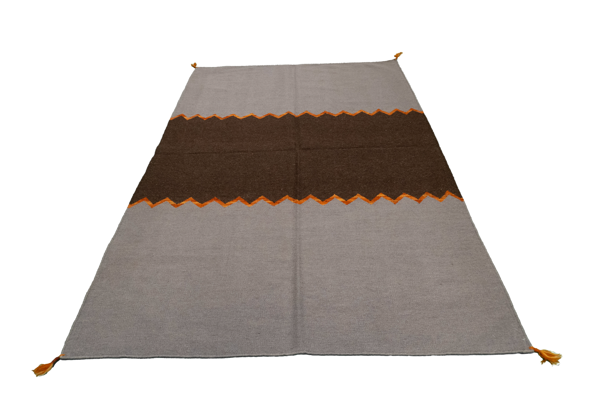 W 4.5 - L 6.7 - Kilim Fine/Wool Kilim Rectangle - Finest Hand-Made Quality Wool - 63044