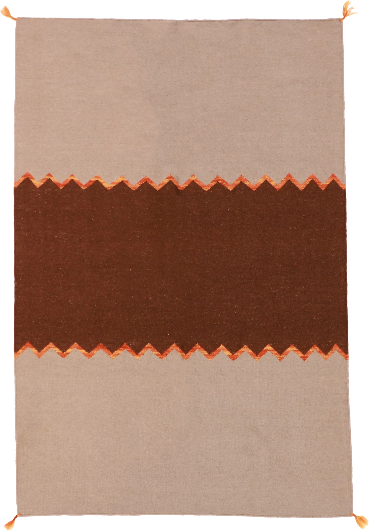 W 4.5 L 6.7 Kilim 100% Wool Hand-Woven All-Over Design - 63044