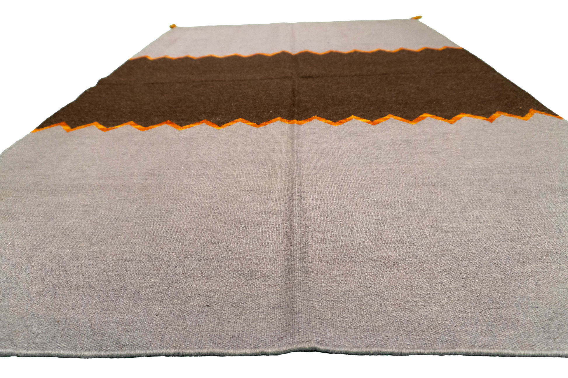 W 4.5 - L 6.7 - Kilim Fine/Wool Kilim Rectangle - Finest Hand-Made Quality Wool - 63044