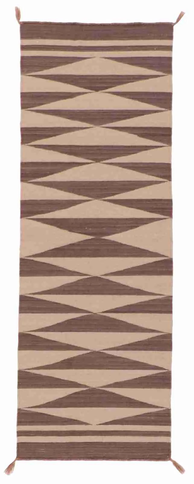 2.1 x 6.1 - Navajo Fine/Wool Kilim Rectangle - Finest Hand-Made Quality Wool — 63058