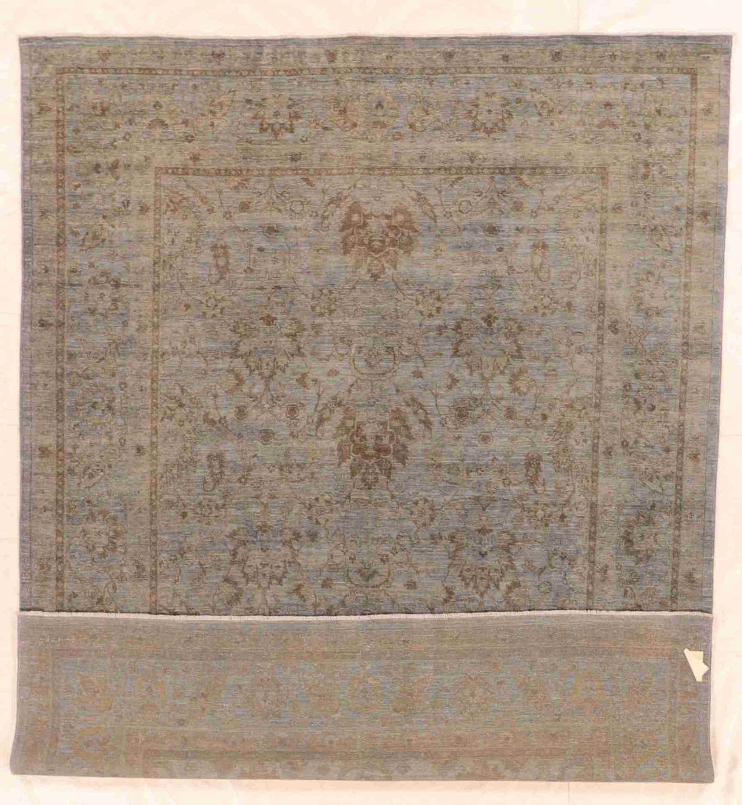 W 7.10 - L 10.3 - Modern Wool Transitional Rectangle - Finest Hand-Knotted Quality Wool - 63164
