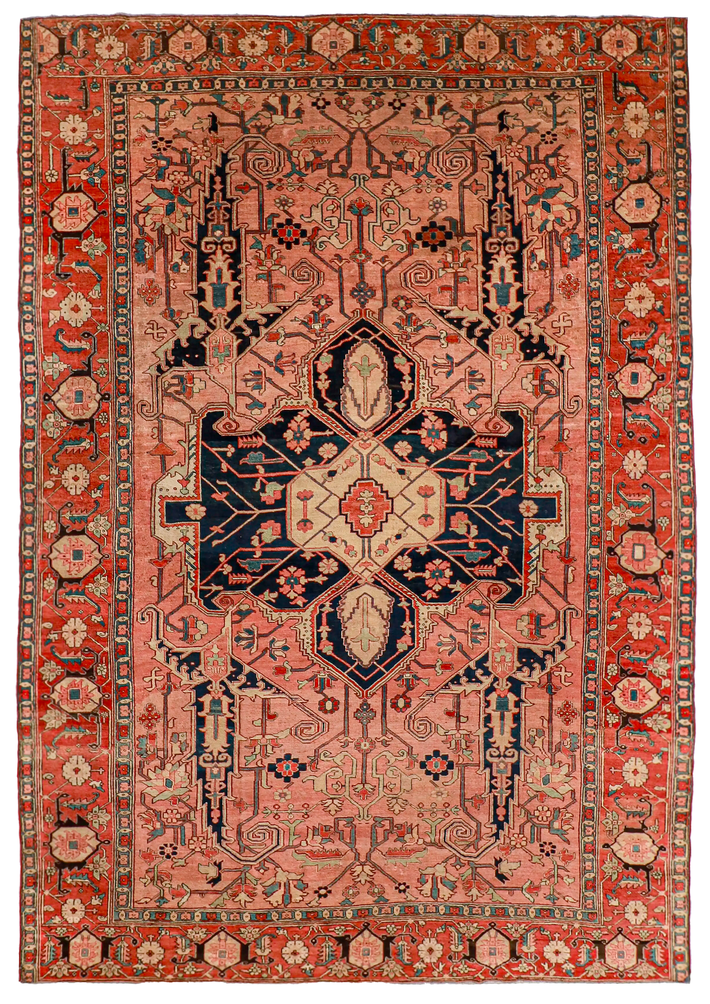 W 10 L 14 Serapie 100% Wool Handmade Geometric Design - 63206