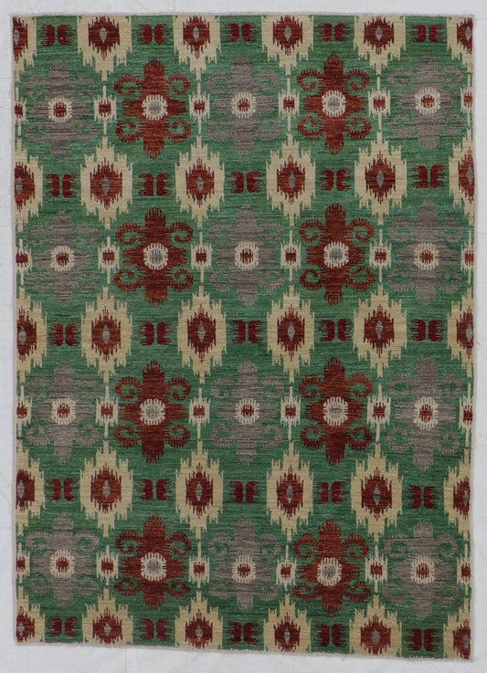 5x7 - Modern Fine All Over Rectangle - Hand Knotted Rug — 63268