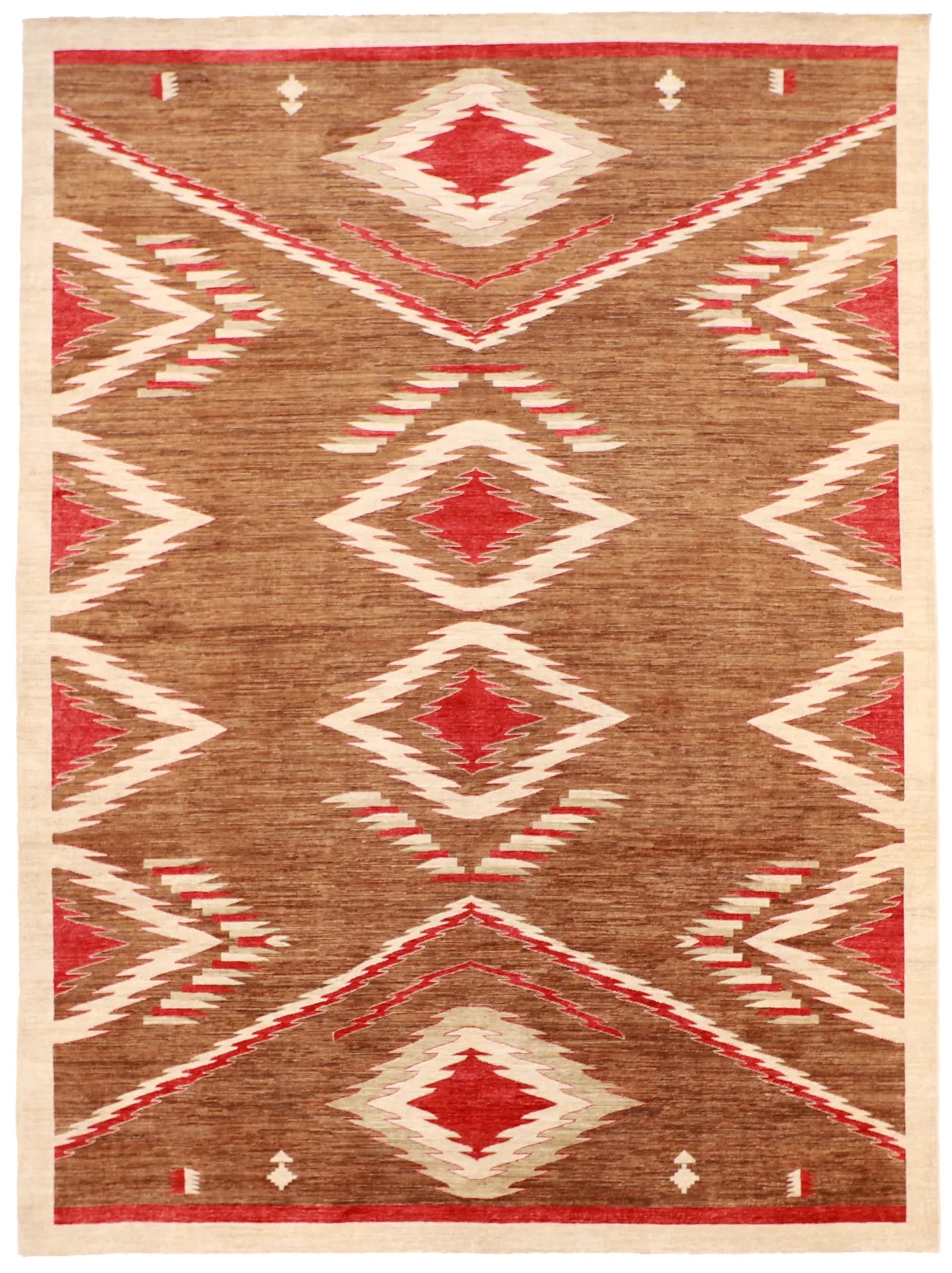 10 x 13.6 - Mountain Modern Wool Western Rectangle - Finest Hand-Knotted Quality Wool — 63282
