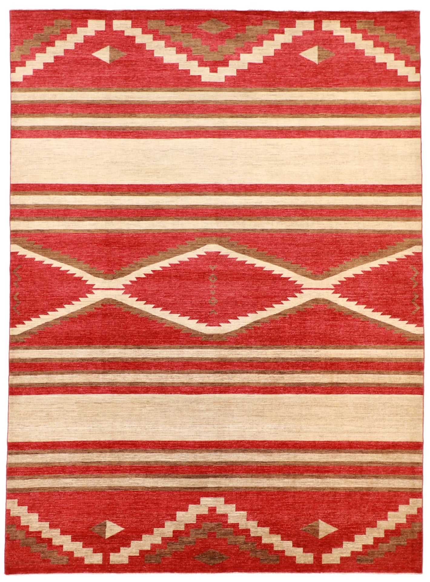 10 x 13.6 - Mountain Modern Wool Western Rectangle - Finest Hand-Knotted Quality Wool — 63293