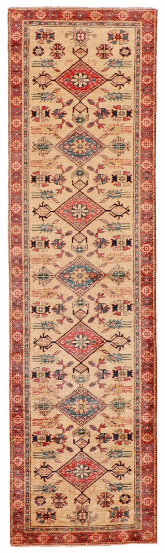 W 2.7 - L 9.5 - Bakshaish Fine/Wool All Over Rectangle - Finest Hand-Knotted Quality Wool - 63426