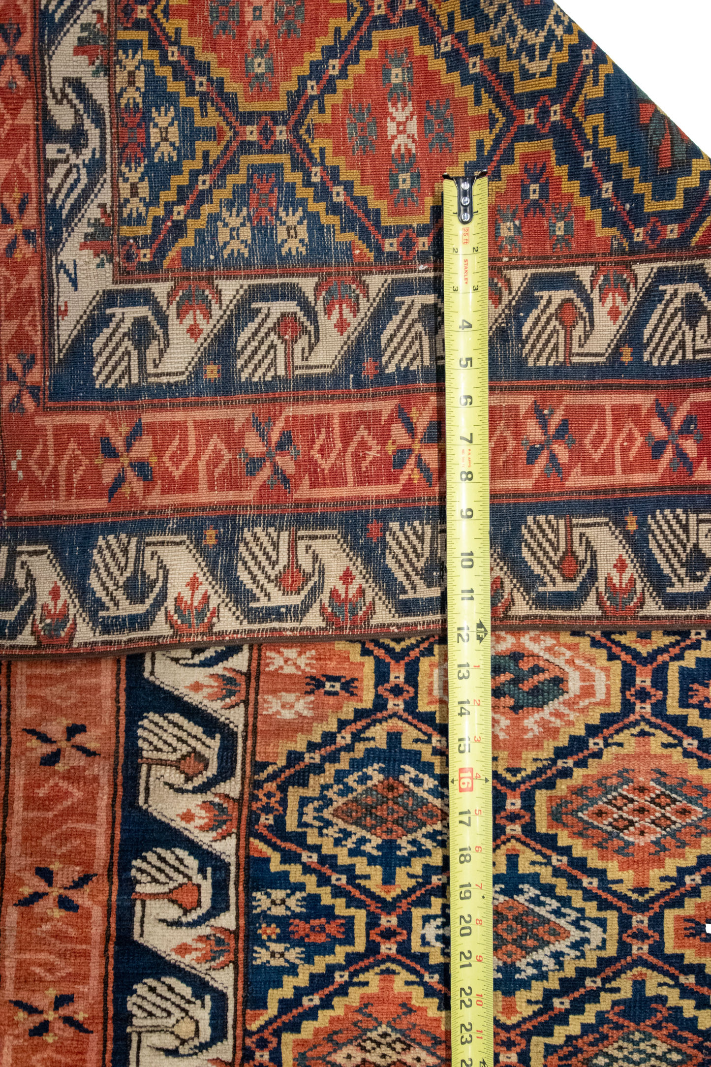 W 3.2 L 5.6 Baku Antique 100% Wool Hand-Woven All-Over Design - 63459