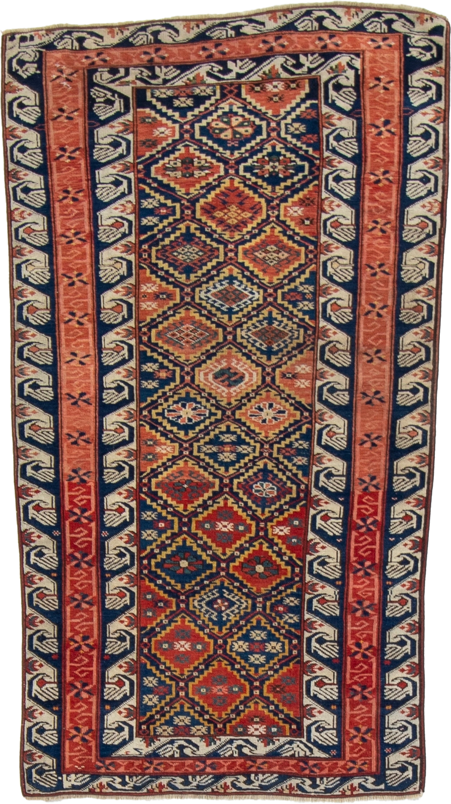 W 3.2 L 5.6 Baku Antique 100% Wool Hand-Woven All-Over Design - 63459