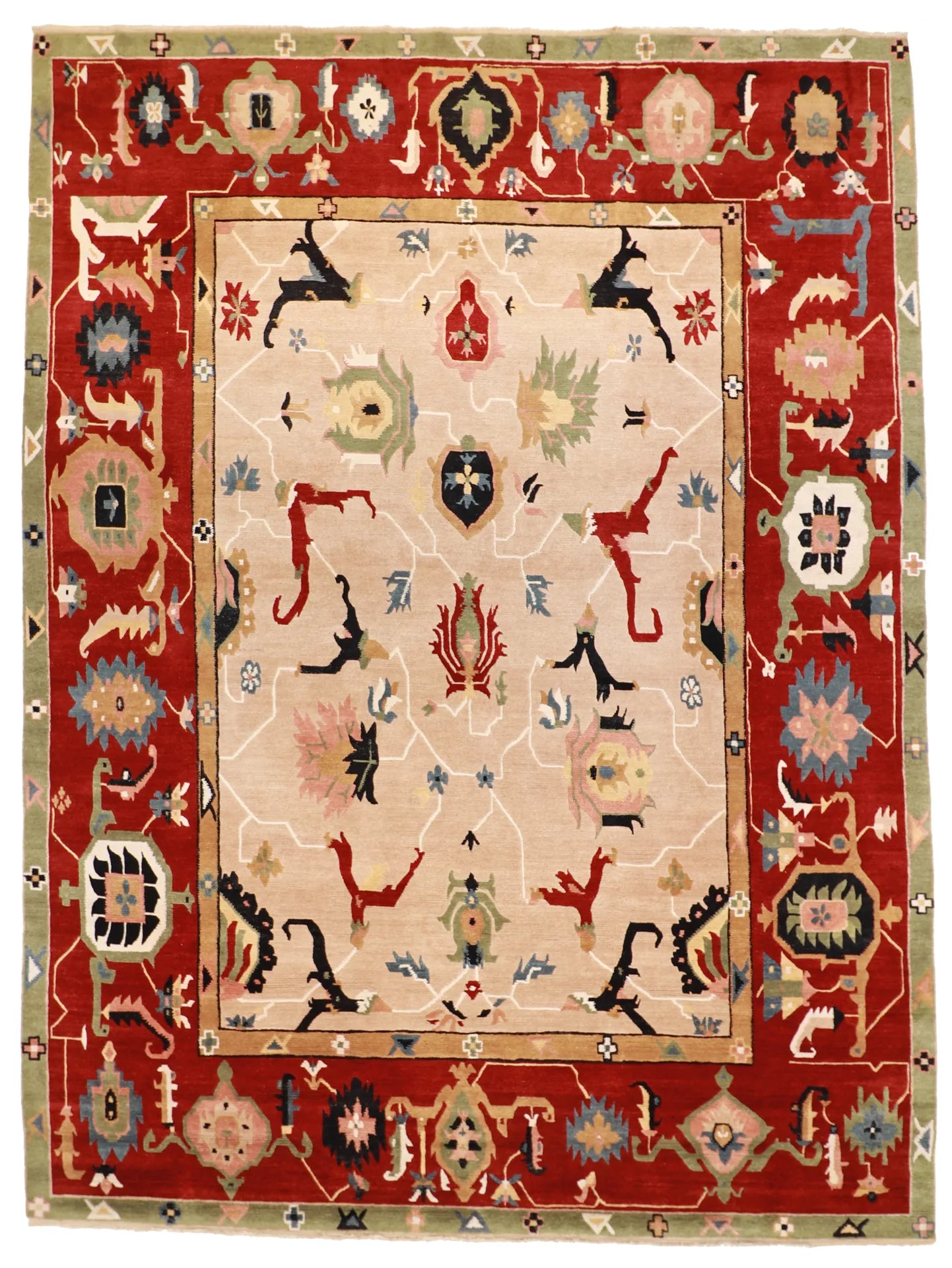 11.10 x 15.10 - Bijar Fine All Over Rectangle - Hand Woven Rug — 63461