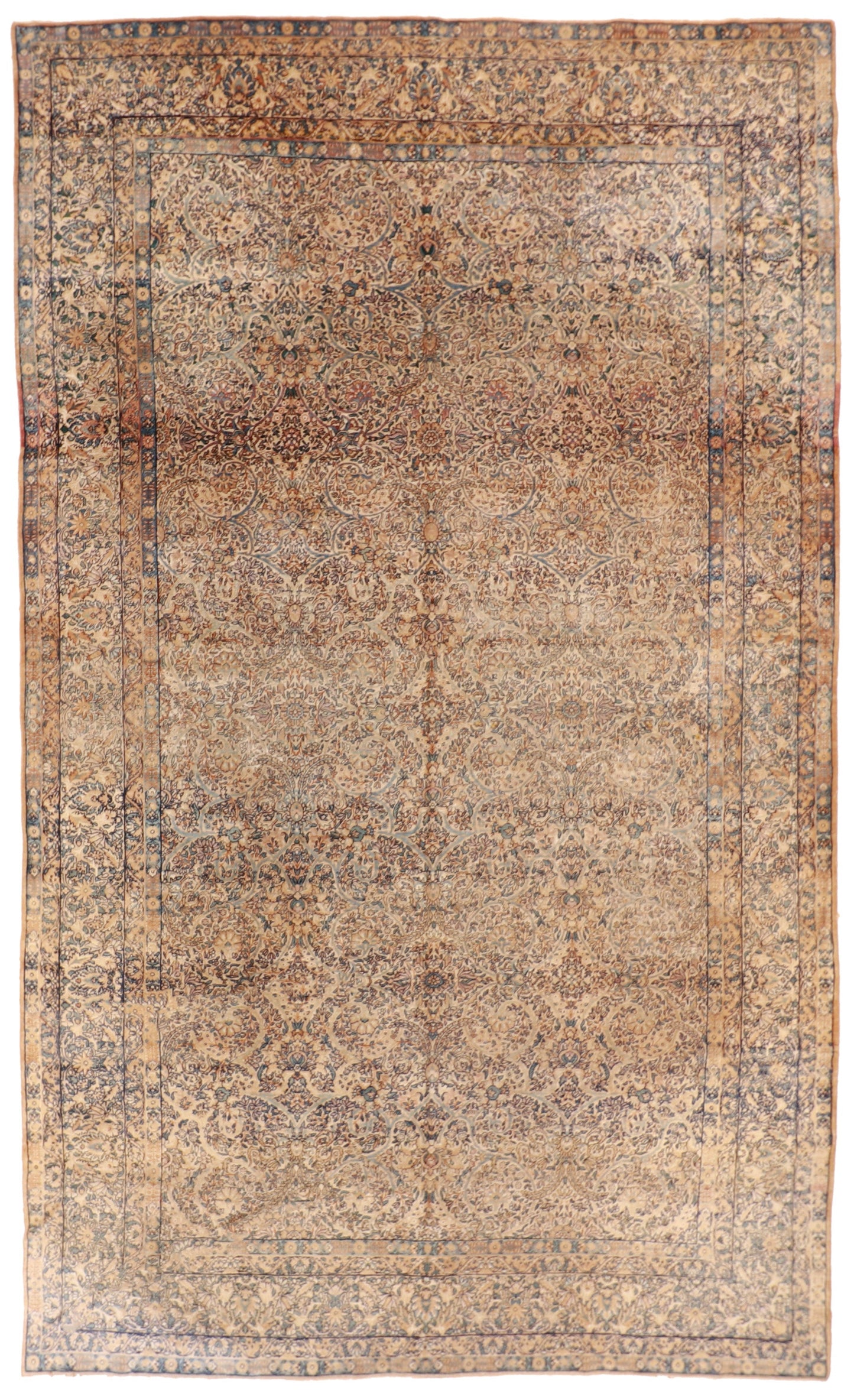 9 x 15 - Farahan Wool All Over Rectangle - Hand Knotted Rug — 63487