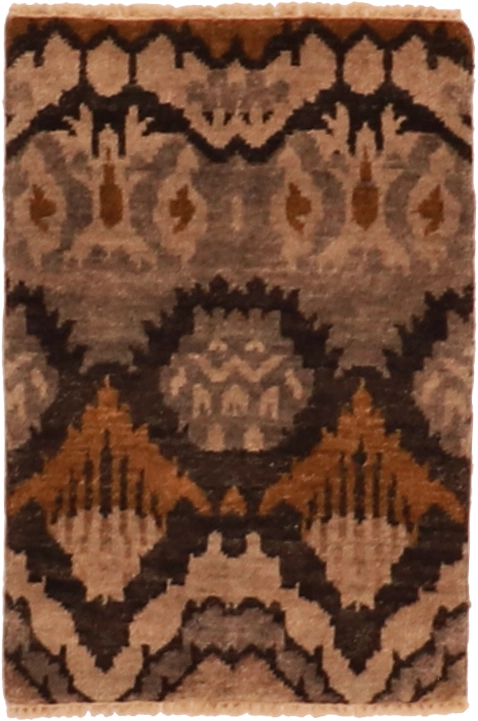 W 2 L 2.10 Modern 100% Wool Hand-Woven All-Over Design - 63488