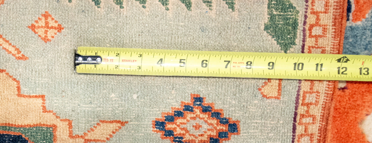 W 7 L 8 Serapie 100% Wool Hand-Woven Geometric Design - 63502