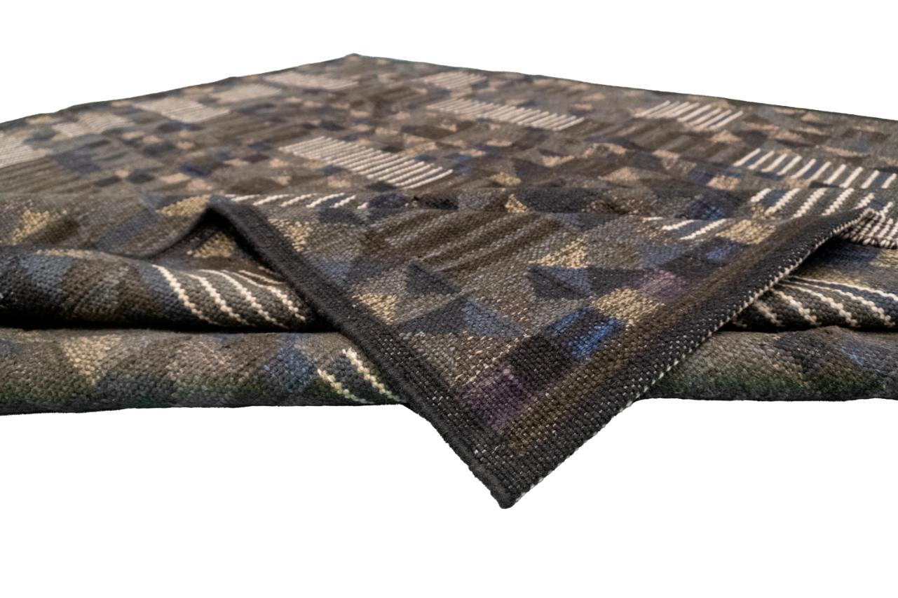 W 8.2 L 10 Kilim 100% Wool Hand-Woven All-Over Design - 63515