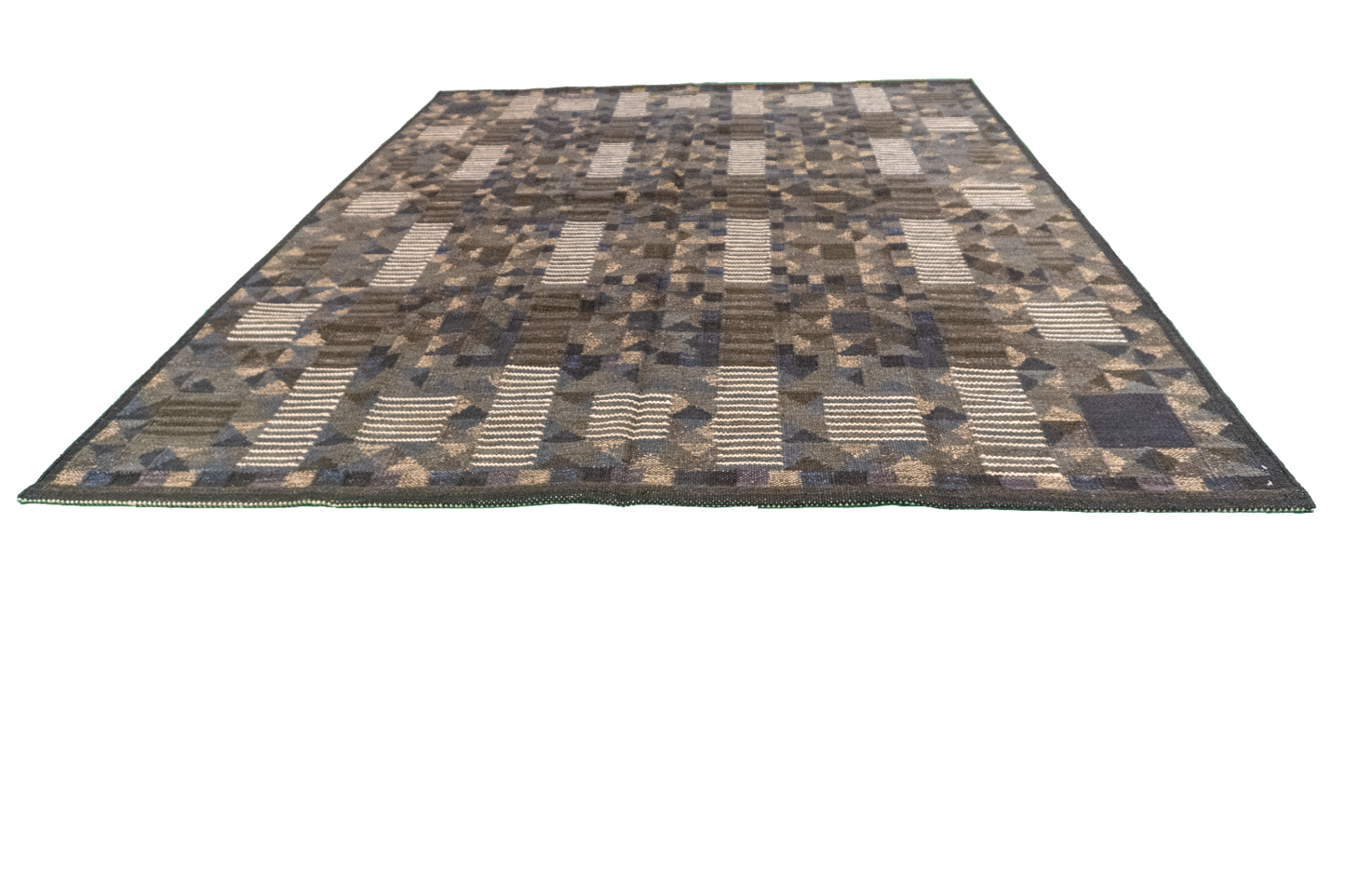 W 8.2 L 10 Kilim 100% Wool Hand-Woven All-Over Design - 63515