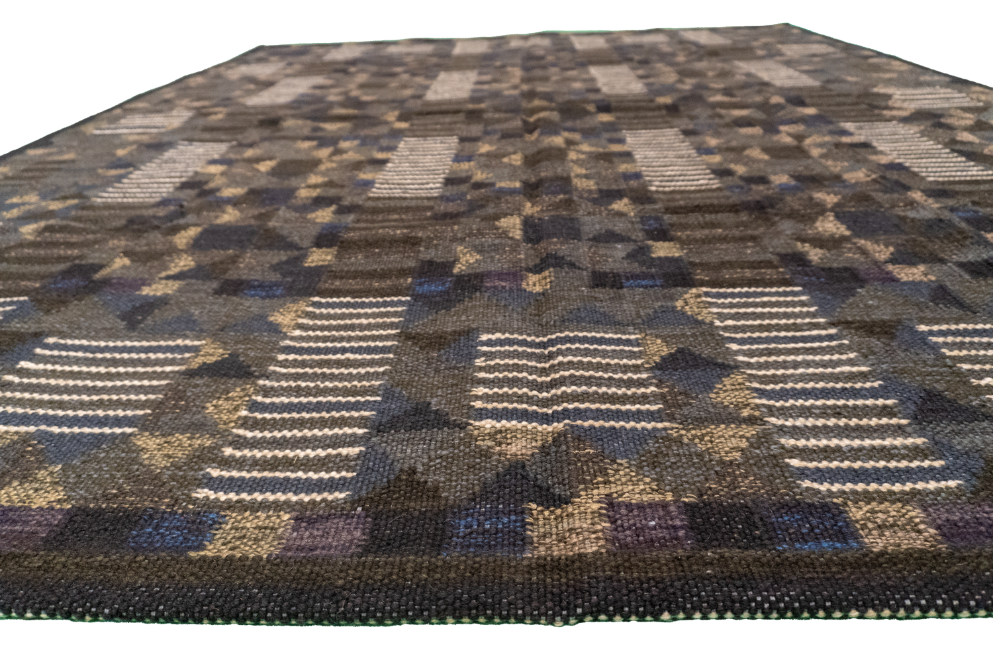 W 8.2 L 10 Kilim 100% Wool Hand-Woven All-Over Design - 63515