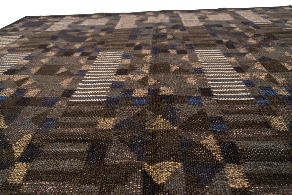 W 8.2 L 10 Kilim 100% Wool Hand-Woven All-Over Design - 63515