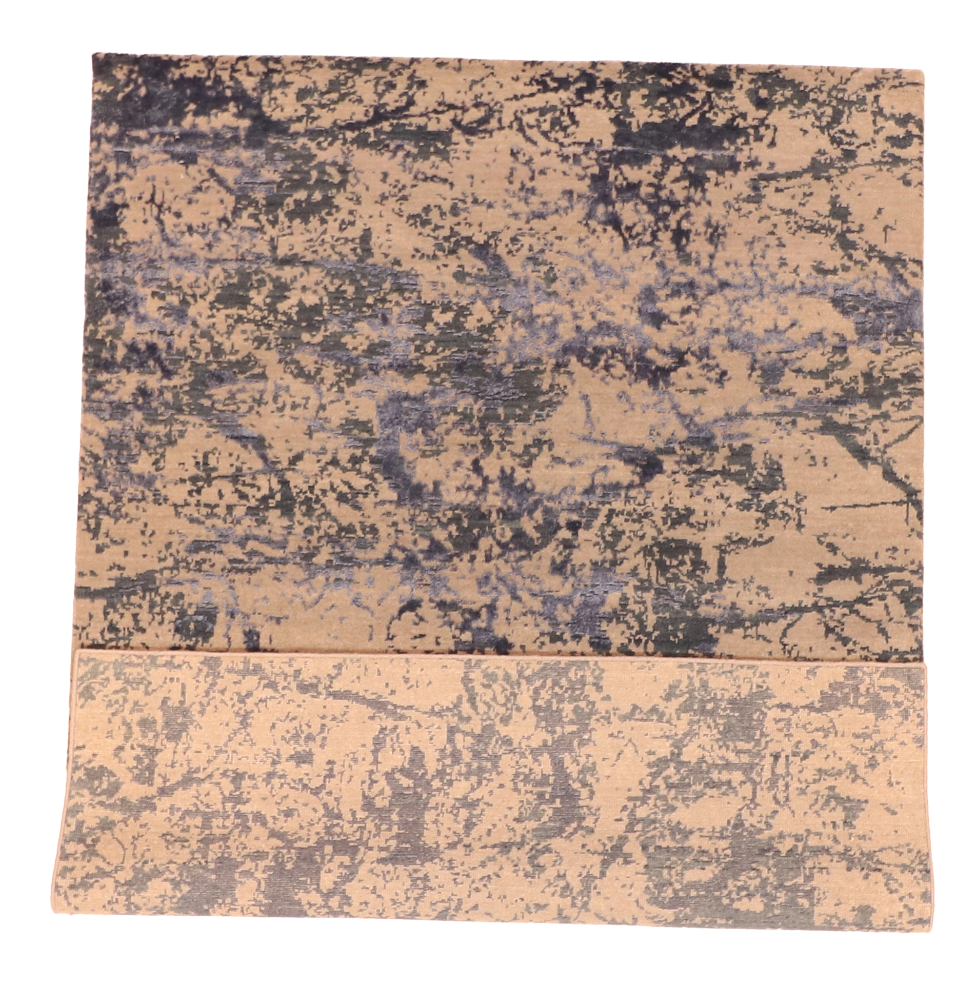 W 5.1 L 6.11 Modern Wool And Silk Blend Hand-Woven All-Over Design - 63524