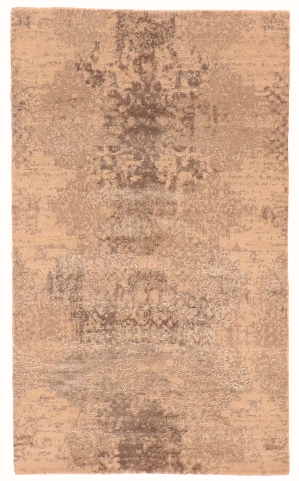 W 3 L 5 Modern Wool And Silk Blend Hand-Woven All-Over Design - 63525
